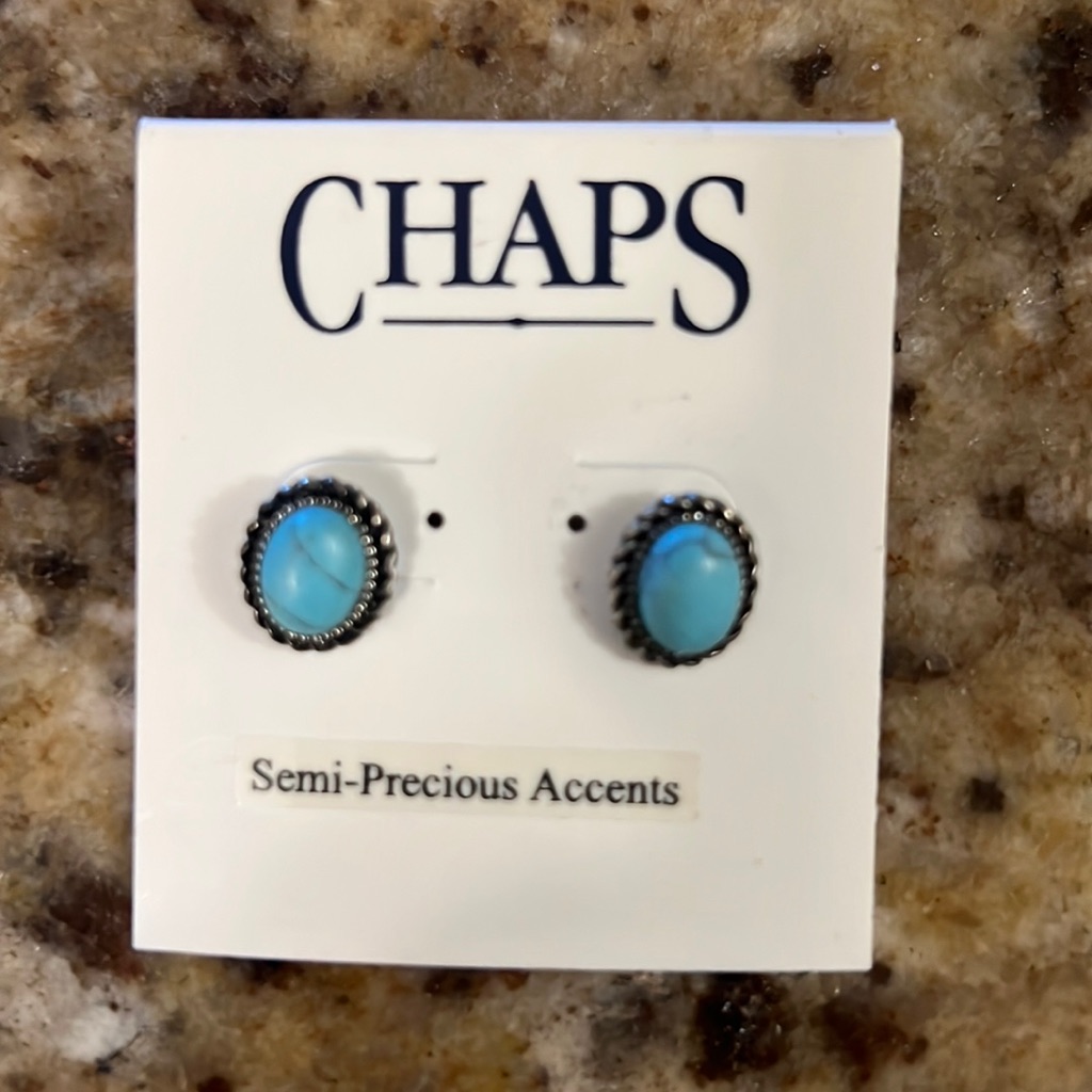 Chaps Semi Precious Earrings 9$